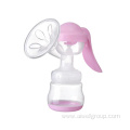 Silicone manual anti-backflow breast pump with lid